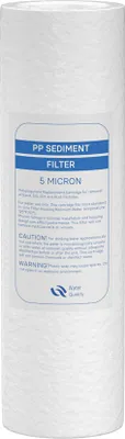 Image de Naturewater PP Filtre à sédiments – 10" 254 mm – Finesse 5µ – 60 x 60 x 254 mm – Filtre à eau potable pour Osmose inverse