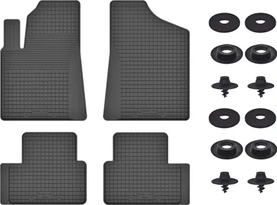 Produktbild von Gummimatten Mit Stoppern Für: Dodge Caliber (2006-2011) Schwarz Set