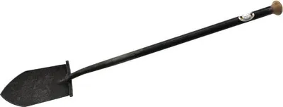 Produktbild von Kraftspaten 275 x 160 mm spitz Stahlrohr-Knopf-Stiel und Holzknauf