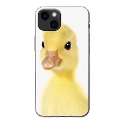 Produktbild von MuchoWow® Handyhülle Schutzhülle Hülle für iPhone 13 mini Ente - Küken - Süß - Kinder - Mädchen - Jungen Silikon Softcase Handy Hülle - Softcase