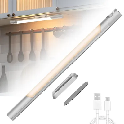 LED-Unterbauleuchte, 72 LEDs, 41 cm, Bewegungssensor, dimmbar, 4000 mAh