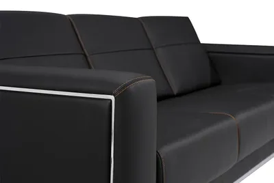 Immagine prodotto di Divano per ufficio Divano a 3 posti Rivestimento moderno in pelle Design