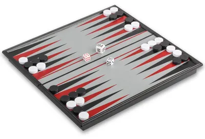 Obrázek produktu pro Skládací magnetická sada pro hraní hry backgammon, vhodná pro domácí použití i pro cestování