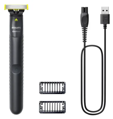 Obrázok produktu pre Philips Norelco OneBlade QP1424/10, Planžetový holiaci strojček, Uhlie, Batérie, Nikel-Metal Hydrid (nimh), 30 min, 8 h