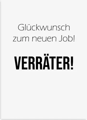 Produktbild von Postkarte KOLLEGEN Verräter DIN A6, 14,6 x 10,5 cm, glänzend