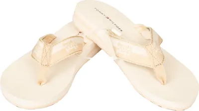 Produktbild von Damen Flip Flops TOMMY HILFIGER Strand- oder Poolpantoffeln Stoff Spitze Komfort Sohle Artikel XW0XW02949, EUR 41 - UK 7 - USA 9,5 - CM 26, Poliestere 100%