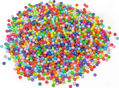 Produktbild von VBS XXL Perlen "Bunt-Opak", Ø 5 mm, 500 g