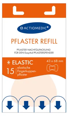 Produktbild von Actiomedic® EASYAID Refill ELASTIC Fingerkuppenpflaster 68 x 43 mm Größe