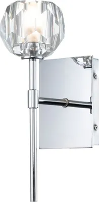 Obrázek produktu pro Koupelnové svítidlo kovové sklo G9 IP44 V: 34,6 cm chrom leštěný teplá bílá 3000 K 300 lm Moderní křišťálový