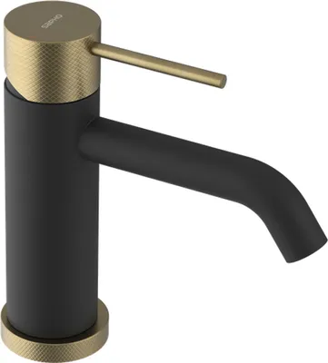 Immagine prodotto di Miscelatore per lavabo ULTRASAN, nero opaco/oro opaco