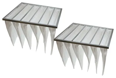 Produktbild von vhbw 2x Taschenfilter für Klima- und Lüftungsanlagen - Filter G4, 59,2 x 59,2 x 36 cm Weiß