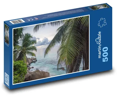 Obrázok produktu pre martinpuzzle – Puzzle 500 – Seychely – more, palmy