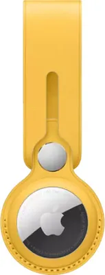 Image de Boucle en cuir pour l'Apple AirTag - Meyer Lemon