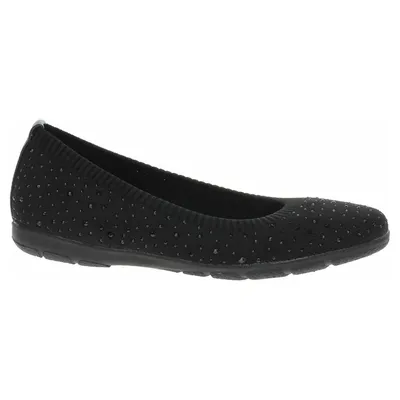 Produktbild von Caprice Damen Ballerinas 9-22107-42 schwarz gestrickt 37