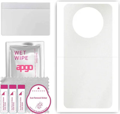 Produktbild von apgo Rückseite Schutzfolie, Skin, kompatibel mit Wiko Hi Enjoy 60 Pro 5G, Hinten Displayschutzfolie aus Vinylfolie, kratzfest, einfache Montage - Matt Transparent