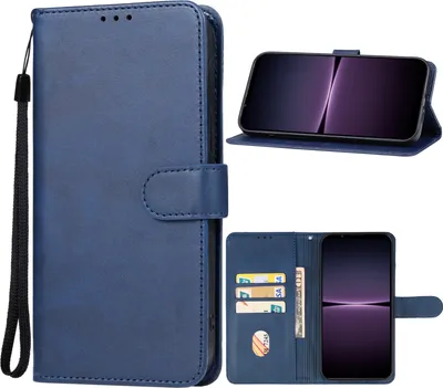 Produktbild von Mobigear Wallet  Sony Xperia 1 V Hülle Klapphülle Geldbörse - Blau