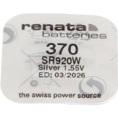 Produktbild von Renata Silberoxid Knopfzelle 370