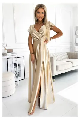 Produktbild von Kleid NUMOCO CRYSTAL 411-7 BEIGE Größe: XL