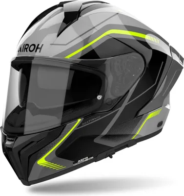 Produktbild von Integralhelm Schutzhelm Crosshelm Motorrad AIROH MATRYX Wide Gelb Grau Größe L