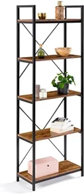 Image de Étagère à 5 niveaux, style industriel, 170 cm