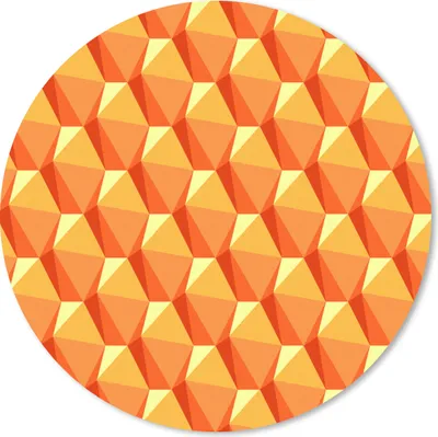 Produktbild von MuchoWow® Mauspad Mousepad Orange - Muster - 3D 20x20 cm - Mousepads - Maus Mat - Pad - Mausunterlage - Schreibtischmatte