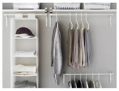 Produktbild von IKEA MULIG Kleiderstange weiß verstellbar 60-90 cm
