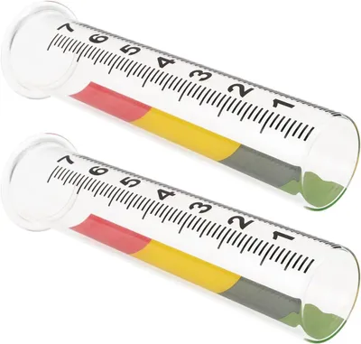 Produktbild von Frostsicherer Regenmesser mit Klarer Skala aus Glas, 2 Stück für Präzise Niederschlagsmessung im Außenbereich für Garten und Terrasse
