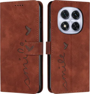 Produktbild von Xiaomi Redmi Note 14 Pro 5G / Pro+ / Poco X7 Hülle - Coverup Smile Klapphülle - Braun