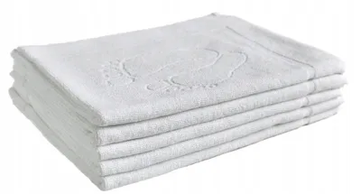 Produktbild von Badezimmerteppich, rutschfeste saugfähige Matte 50x70 cm Fußmatte weiß