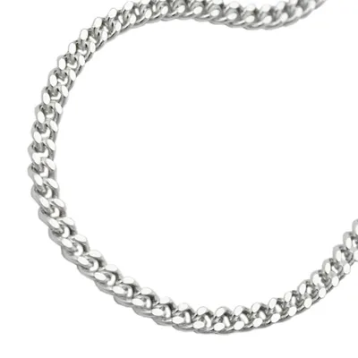 Produktbild von Kette 3mm Flachpanzerkette diamantiert Silber 925 70cm silber 3mm