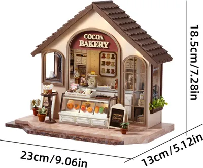 Produktbild von 3D-Puzzle Miniaturhaus Modellbausatz Backhaus