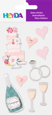 Immagine prodotto di 6XHeyda 203780641 StickerMix Hochz.tag