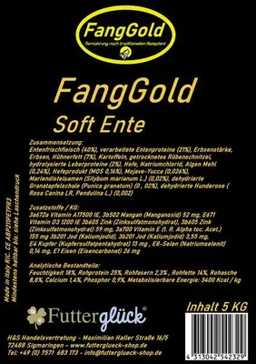 Produktbild von FangGold Soft Ente Monoprotein 5 kg