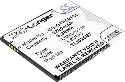 Image de TECHTEK Batterie compatible avec [Alcatel] 5011A, A3 Plus remplace TLI025B7