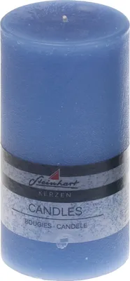 Produktbild von Stumpenkerze "Raureif" Jeans 150/78 mm Steinhart Kerzen in RAL-Kerzen Güte Qualität