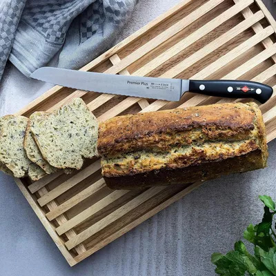 Brotmesser 20 cm, schwarz, rostfreier Stahl, 1 Stück