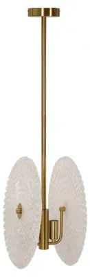 Obrázok produktu pre Mauro Ferretti stropné svietidlo sklo E14 35x18x80 cm zlatá biela