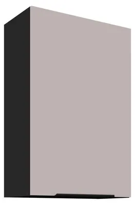 Obrázok produktu pre Vysoká horná skrinka AGAFIJA - šírka 60 cm, cashmere / čierna