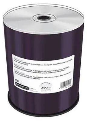 Obrázek produktu pro MediaRange MRPL602, DVD-R, 120 mm, Tisknutelné, Spindl, 100 kusů, 4,7 GB