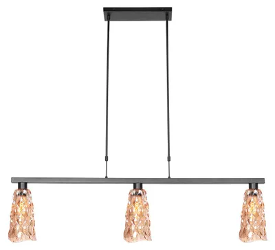 Immagine prodotto di Steinhauer - lampada a sospensione - Vidrio - ambra nero - metallo - lampada di design - E27 - 3832ZW