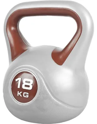 Obrázek produktu pro Gorilla Sports Kettlebell činka, vinylová, hnědá, 18 kg
