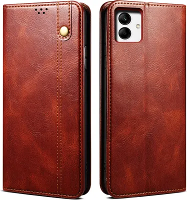 Image de Etui pour Samsung Galaxy A04 4G, étui en cuir avec fonction stand rouge