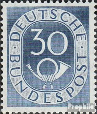 Produktbild von Briefmarken BRD (BR.Deutschland) 1951 Mi 132 postfrisch Posthorn