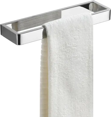 Image de Porte-serviettes mural en chrome, 29,8 cm, en acier inoxydable