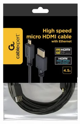 Image de Gembird CC-HDMID-15 gembird HDMI auf Micro-D-Stecker, Kabel, 4,5m, Großpackung