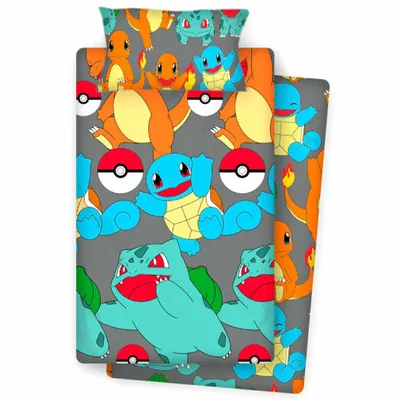Produktbild von Nintendo Merchandising Pokémon Bettwäschegarnitur 90 Cm Mehrfarbig Mehrfarbig One Size