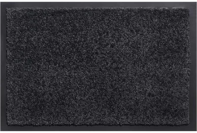 Image de Grand tapis de propreté pour l'intérieur gris gris en 60x80 cm