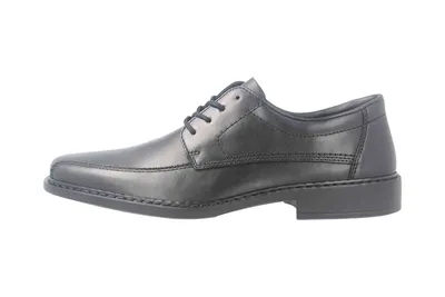 Produktbild von Rieker Herren Echtleder Halbschuh Schnürer schwarz, Herren:47 EU