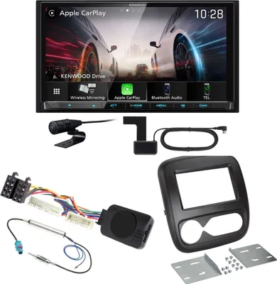 Produktbild von Kenwood DMX8021DABS Android Auto CarPlay Bluetooth Einbauset für Opel Vivaro B