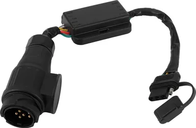 Produktbild von Anhängerstecker, europäischer 13-poliger Stecker auf amerikanischen 4-poligen Rücklichtstromkreis-Verkabelungsadapter, Plug-and-Play